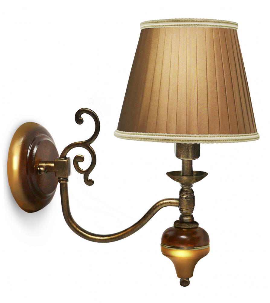 Бра (№3,плафоны синие,фурнитура золото)