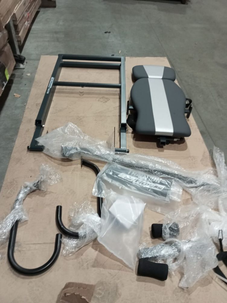 Инверсионный стол TRACTION сине-бирюзовый с подушкой УЦЕНКА №20