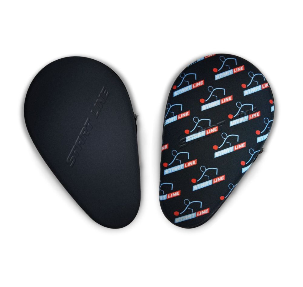 Чехол для теннисной ракетки формованный (черный)