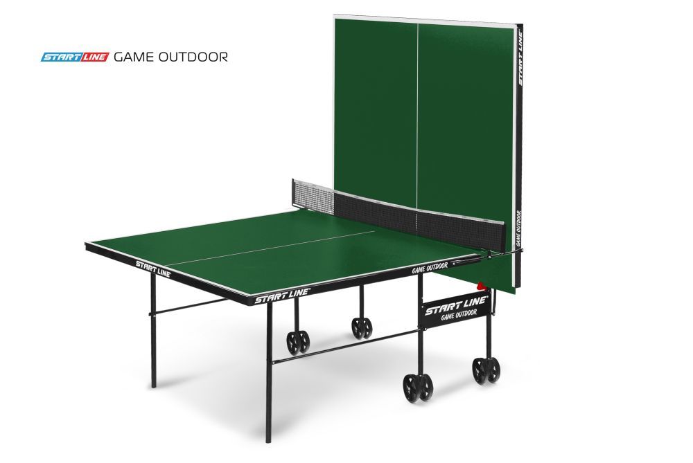 Стол теннисный Game Всепогодный с сеткой Зелёный