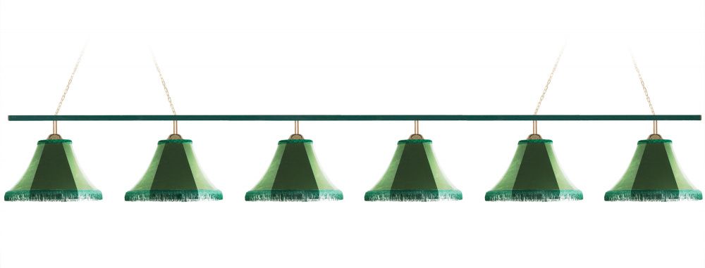 Лампа Классика 6 пл. металл  (№4 ,Бархат красный,бахрома желтая,фурнитура золото,НЕ БРАТЬ)