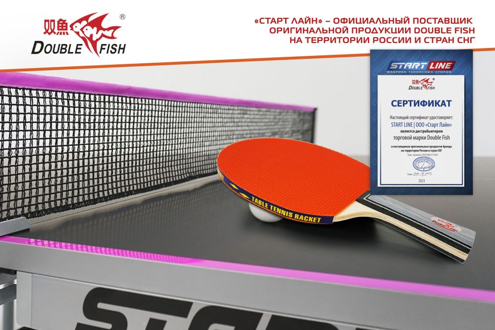 Набор для н/т Double Fish 2 ракетки и 3 мяча (301)