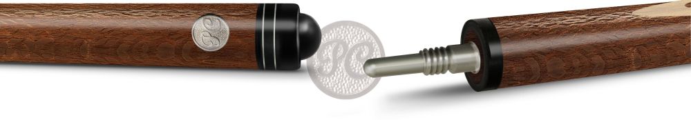 10-6-У Кий Классик 13 запильный с удлинителем 2 РС, лайсвуд/граб