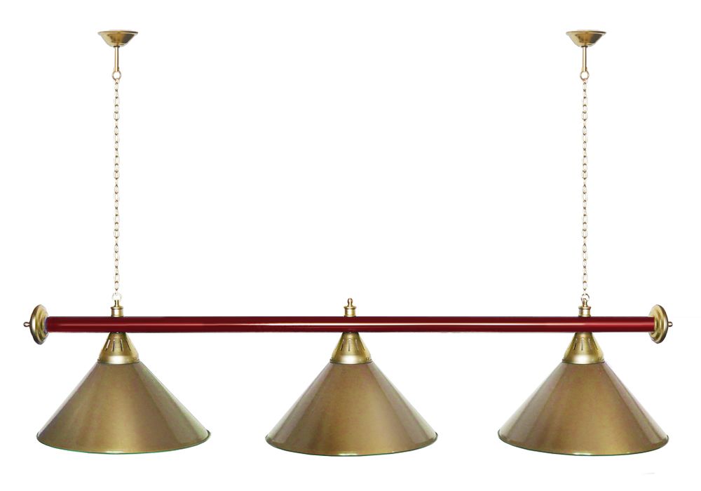 Лампа STARTBILLIARDS 3 пл. (плафоны хром,штанга хром,фурнитура хром)
