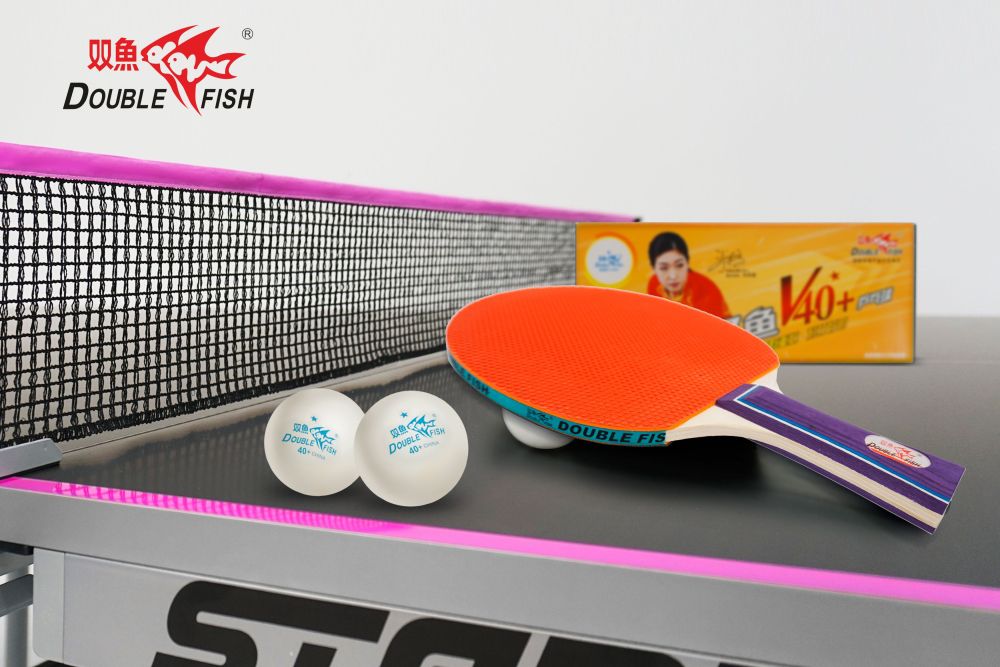 Мячи для н/т Double Fish 1* Volant (10 шт/упак.) р-р.40+