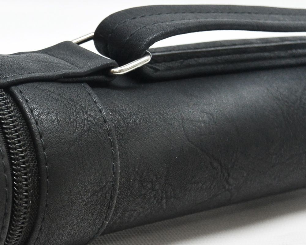 Тубус на 1 кий Меркури-PRO с карманом (черный плетение)