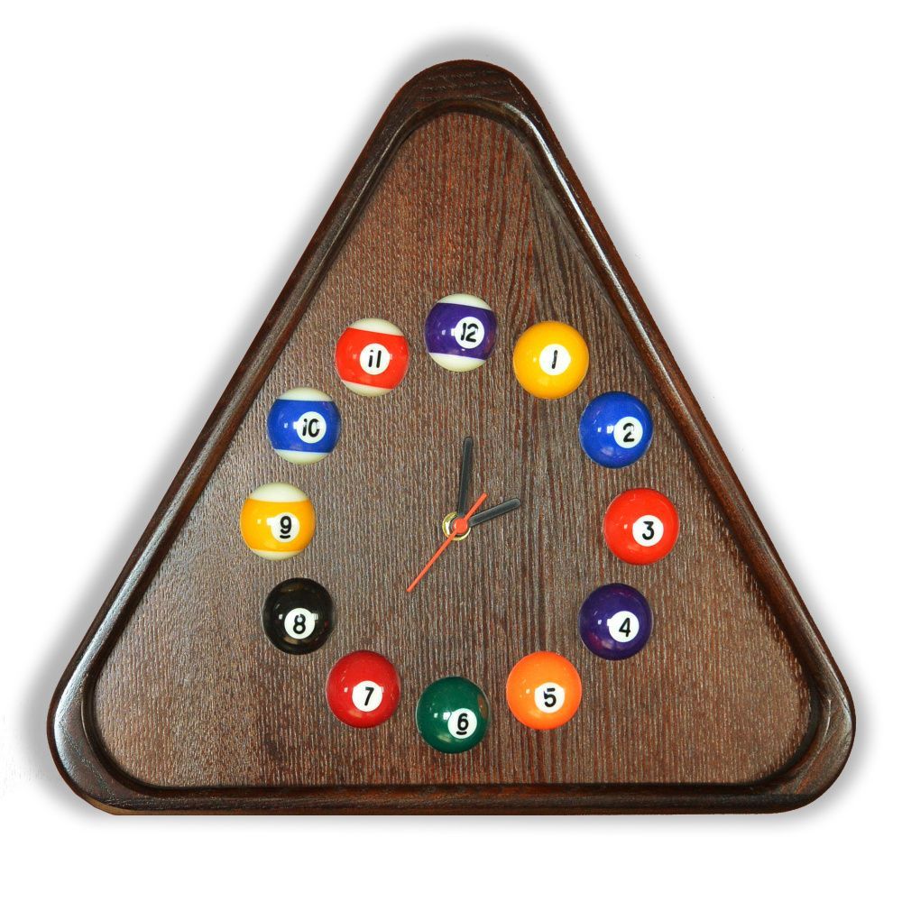 Часы Треугольник ясень/шпон (№ 3)