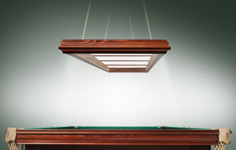 Лампа Evolution 4 секции сосна (ширина 600) (№11,фурнитура зеленая)