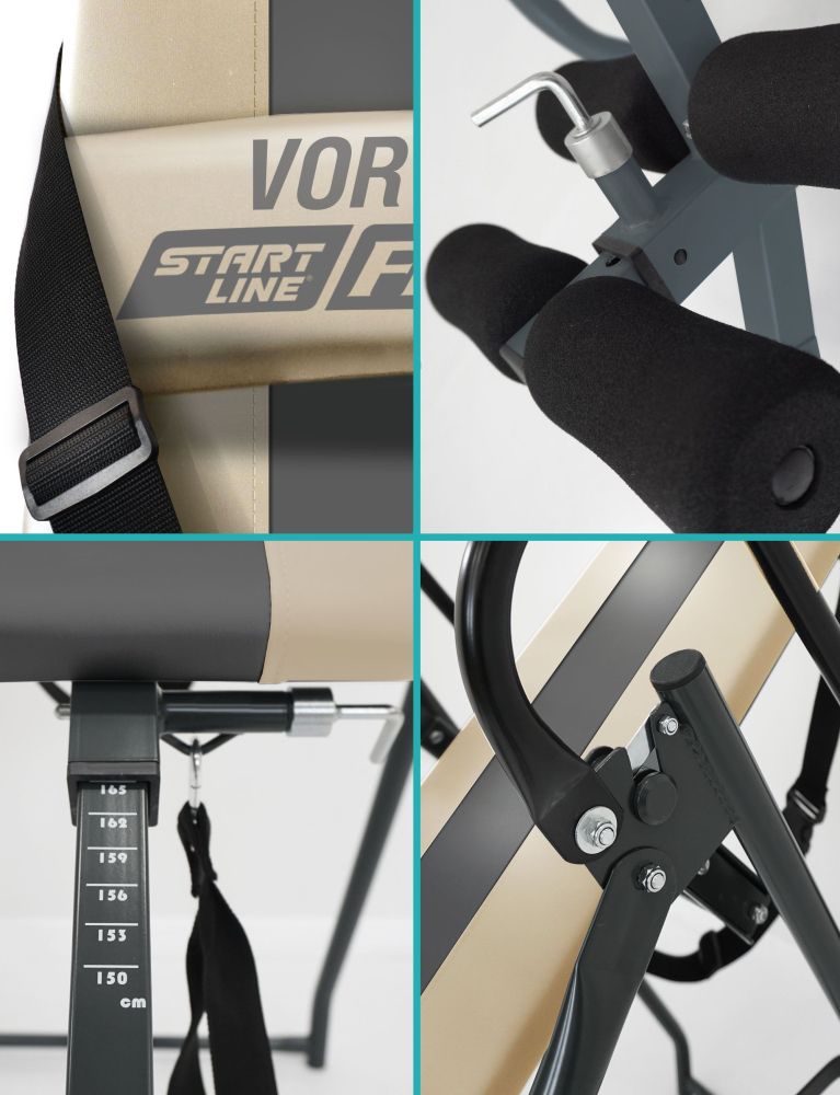 Инверсионный стол Vortex бежево-серый c подушкой