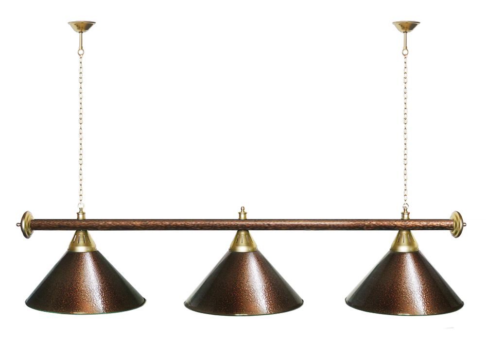 Лампа STARTBILLIARDS 3 пл. (плафоны бронза,штанга бронза,фурнитура бронза)
