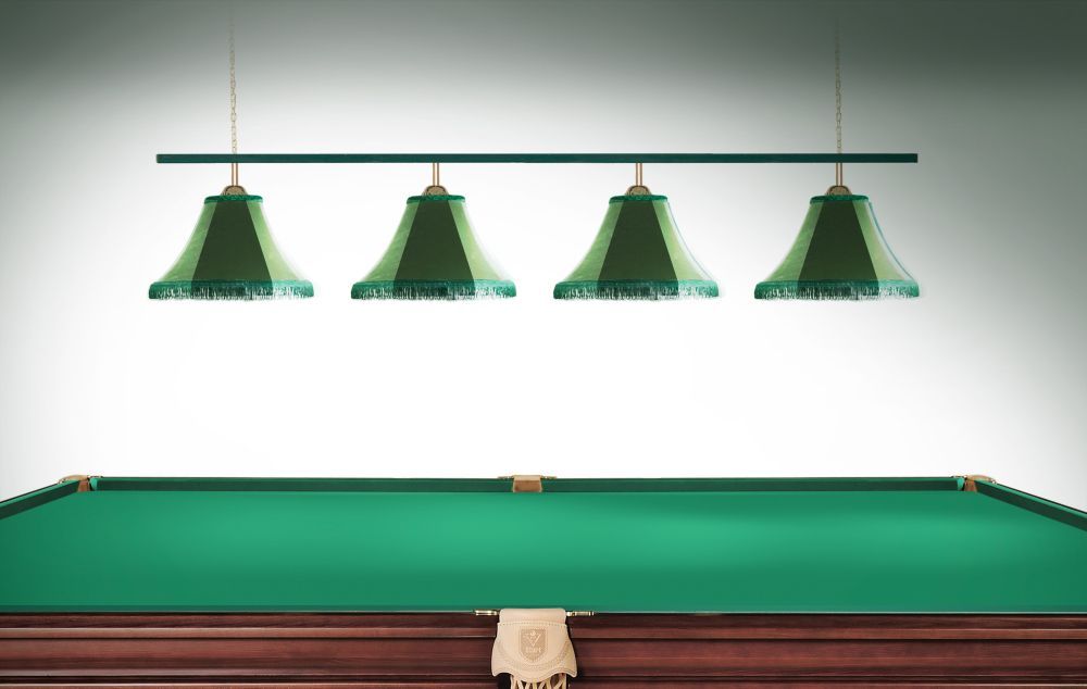 Лампа Классика 4 пл. металл (№1,бархат синий,бахрома синяя,фурнитура золото,НЕ БРАТЬ)