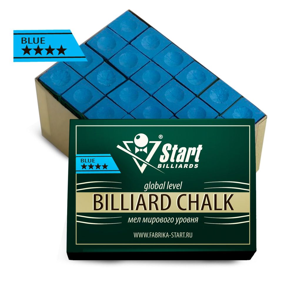 Мел Startbilliards 4 звезды синий (72шт)