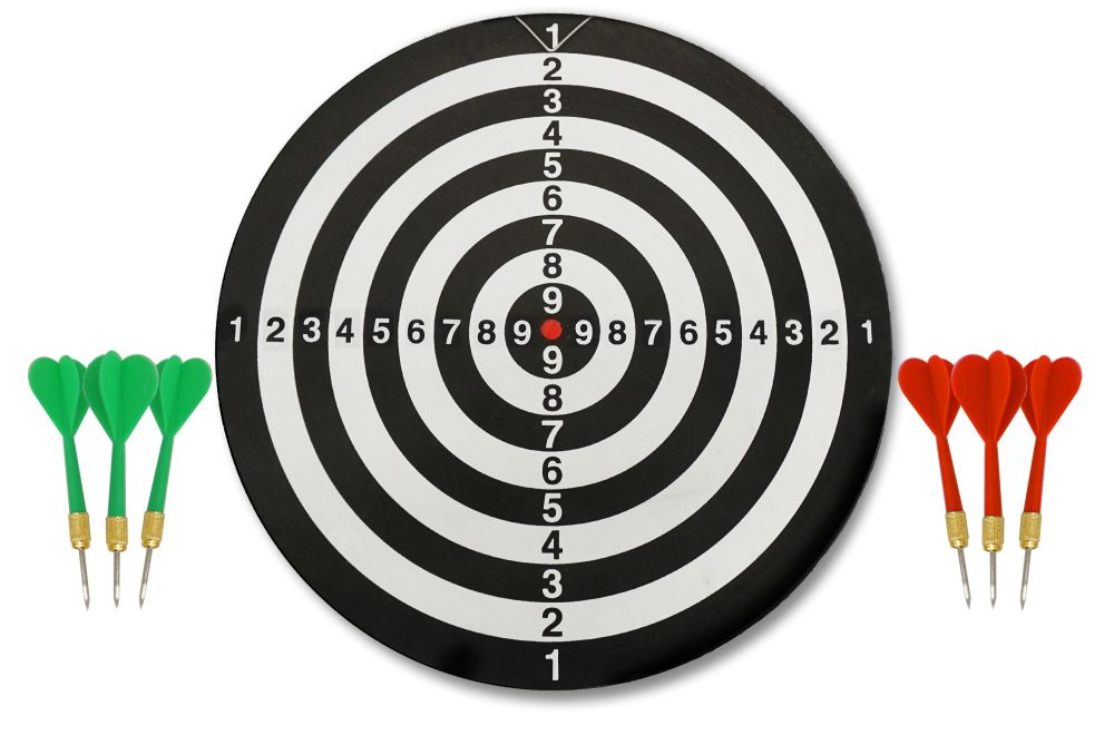 Набор для игры в дартс 37 см с дротиками