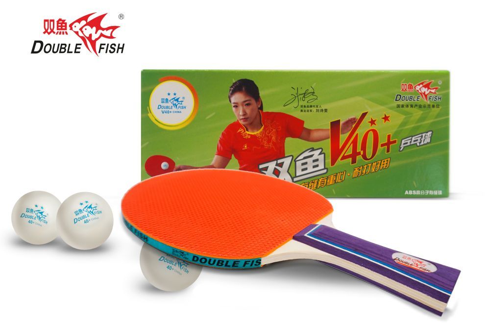 Мячи для н/т Double Fish 2* Volant (10 шт/упак.) р-р.40+