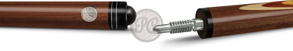 16-4-Р Кий Классика 16-запилов 2 РС, Попугай, ятоба/амарант/черн.граб/желт.граб(РС)