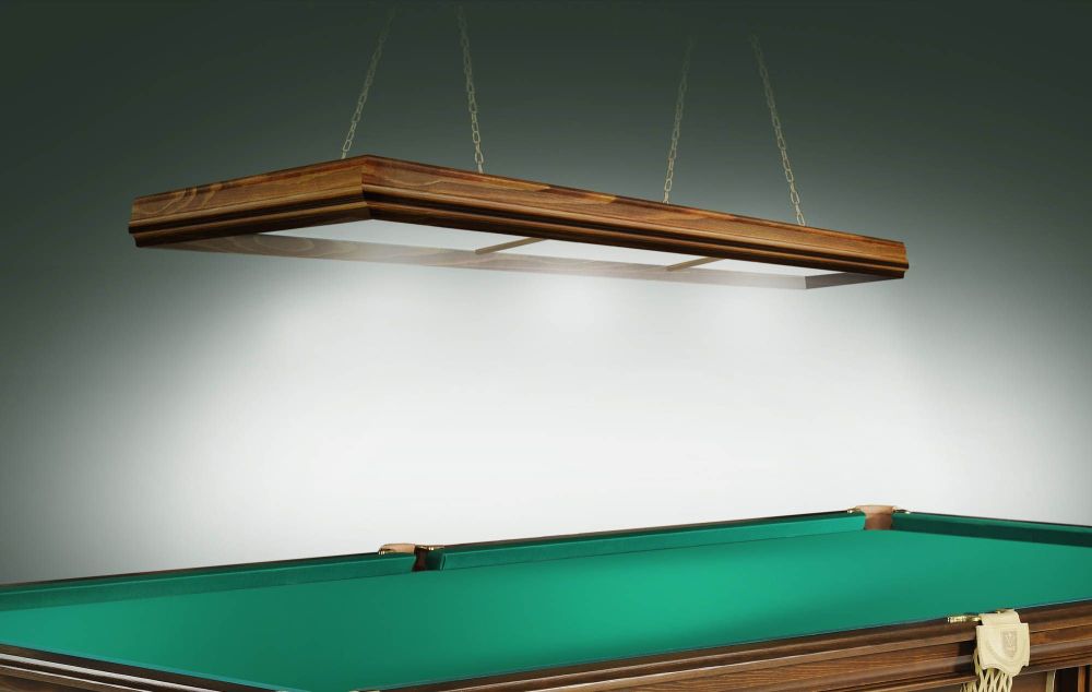 Лампа Evolution 3 секции сосна (ширина 600) (№5,фурнитура красная)