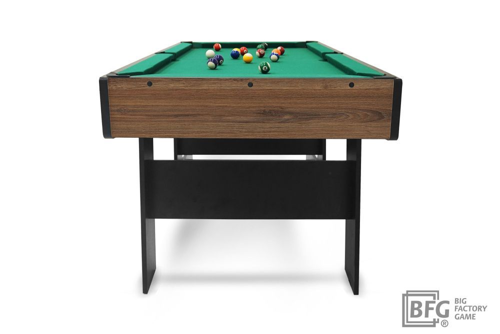 Бильярд BFG Compact Moby 4 (Аризона) (Пул, аризона/черный (ЛДСП), ЛДСП_16, Сукно Euro Pro 30 ш1.98м, Х/б сетка)