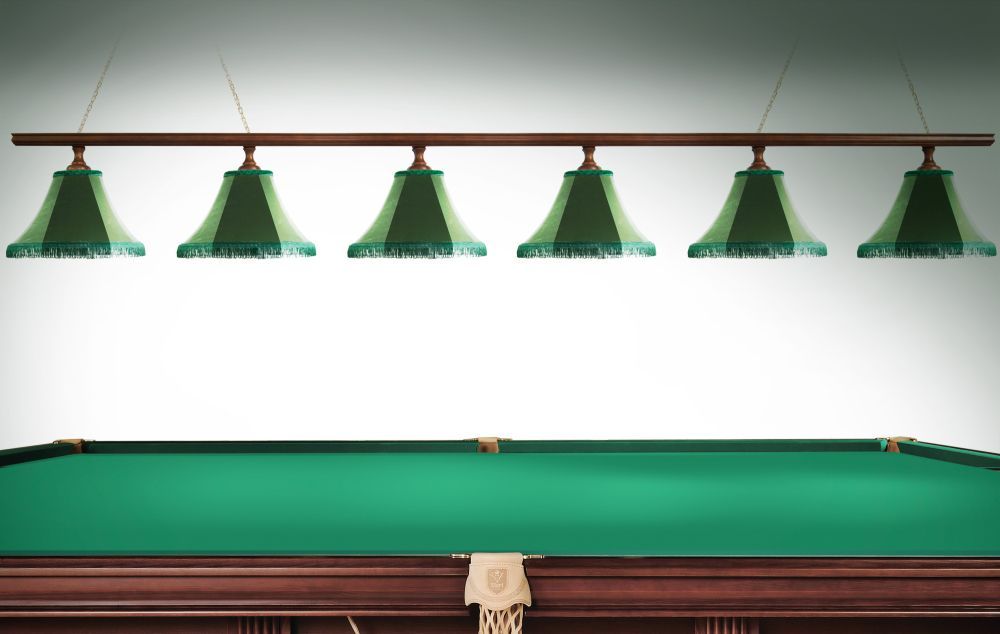 Лампа Классика 1 6пл. сосна (№4 ,бархат зеленый,бахрома желтая,фурнитура золото)