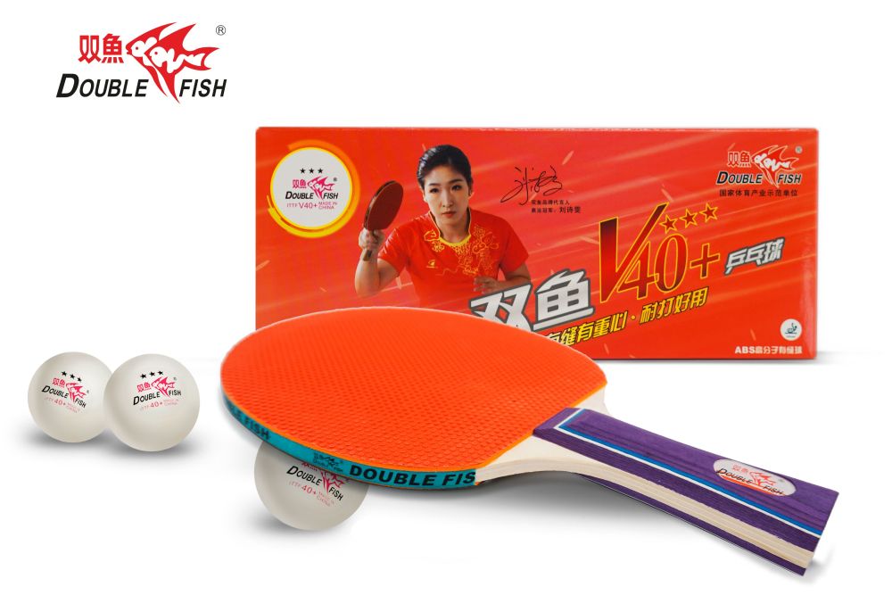 Мячи для н/т Double Fish 3* Volant (10 шт/упак.) р-р.40+