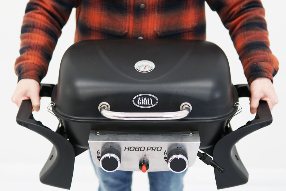 Портативный газовый гриль 2 горелки