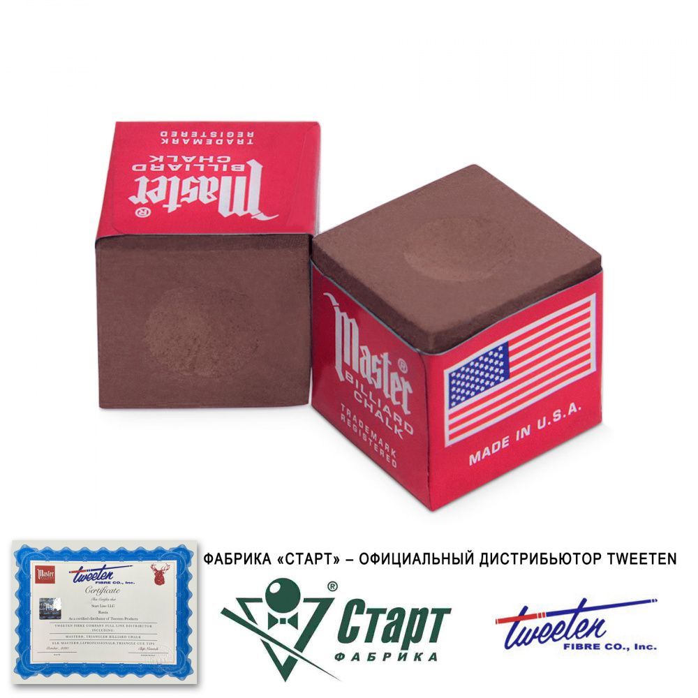 Мел Tweeten Master коричневый (12 шт)