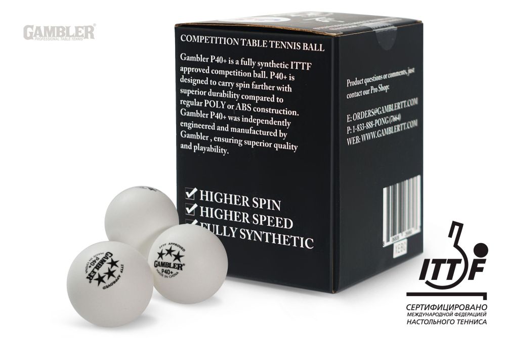 Мячи для н/т GAMBLER P40+ BALL - 36 PACK