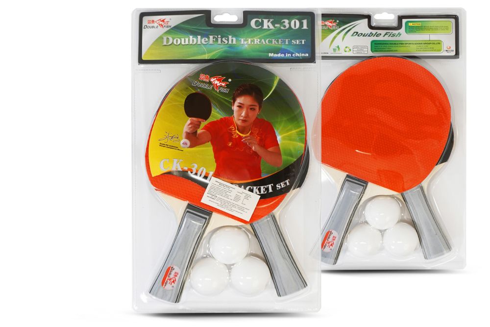 Набор для н/т Double Fish 2 ракетки и 3 мяча (301)