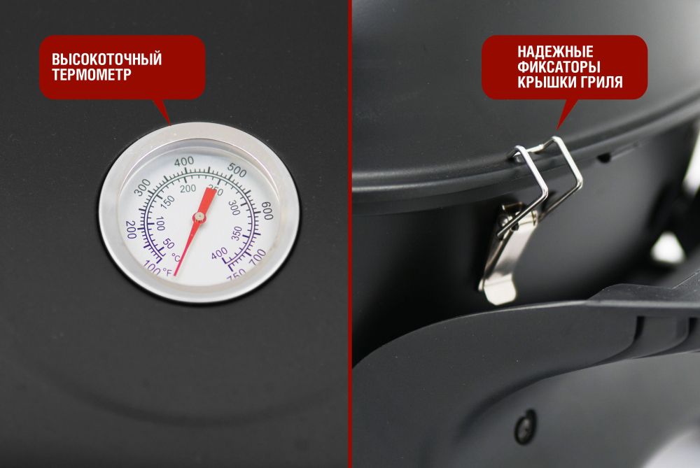 Портативный газовый гриль 2 горелки