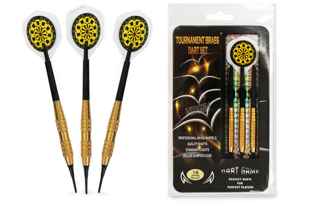 Комплект дротиков VIRGIN Латунь 16 GM (Soft Tip)