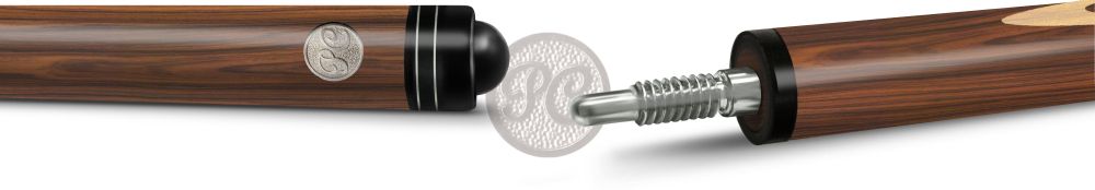 10-7-Р Кий Классик 13-запильный 2 РС, палисандр/граб(РС)