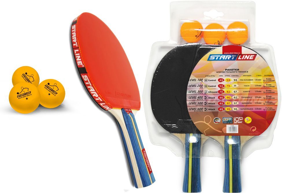 Набор 2 р-ки Level 200, 3 мяча Club Select