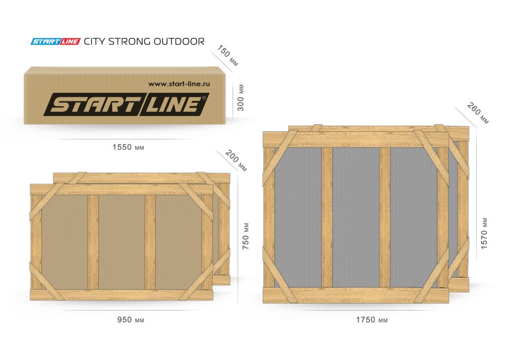Стол теннисный City Strong Всепогодный