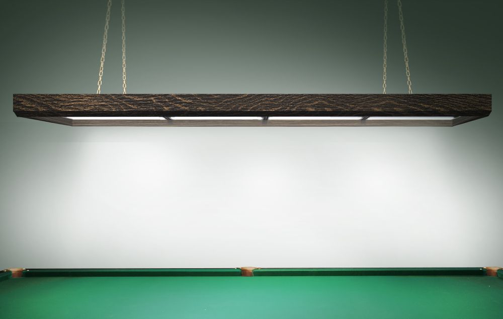 Лампа Evolution 4 секции ПВХ (ширина 600) (Пленка ПВХ Венге,фурнитура золото)