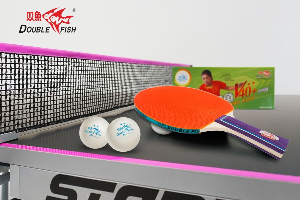 Мячи для н/т Double Fish 2* Volant (10 шт/упак.) р-р.40+