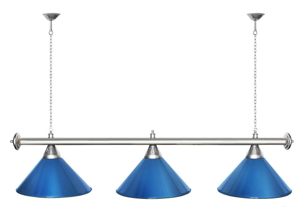 Лампа STARTBILLIARDS 3 пл. (плафоны зеленые матовые,штанга зеленая матовая,фурнитура золото)