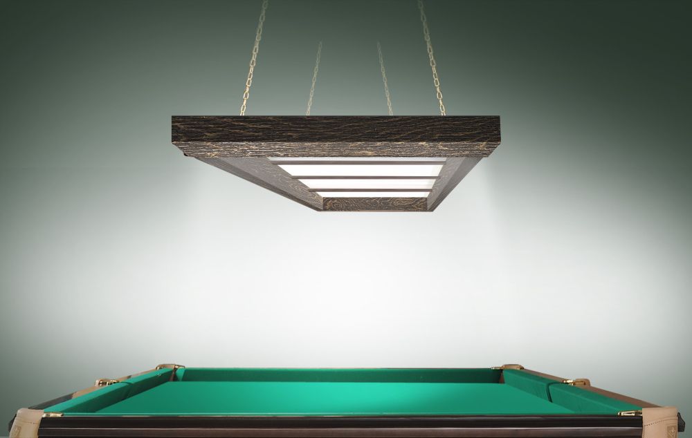 Лампа Evolution 4 секции ПВХ (ширина 600) (Пленка ПВХ Шелк Зебрано,фурнитура бриллиант)