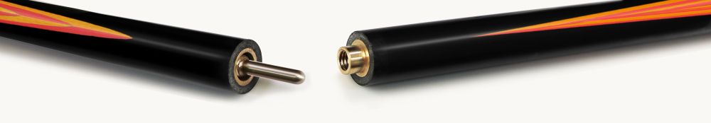 Кий Оникс, черный граб/белый граб/желт.граб/красный граб, 18-запилов, 2PC(ЯК)