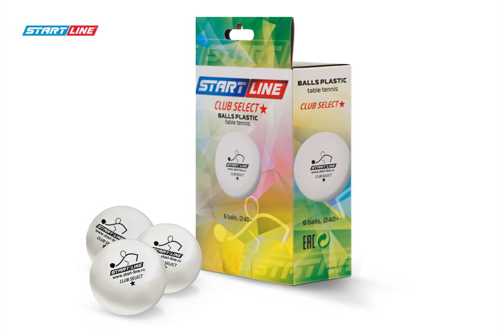 Мячи Start line Club Select 1* New (6 шт, бел.)