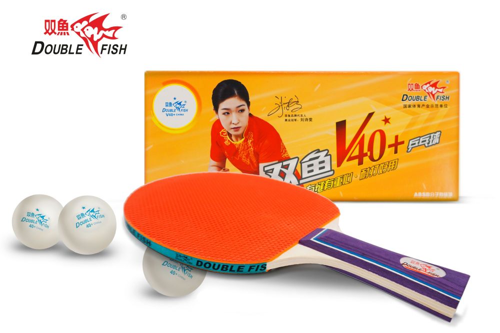 Мячи для н/т Double Fish 1* Volant (10 шт/упак.) р-р.40+