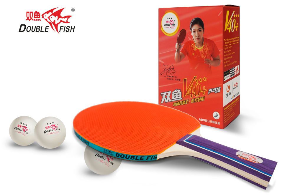 Мячи для н/т Double Fish 3* Volant (6 шт/упак.) р-р.40+