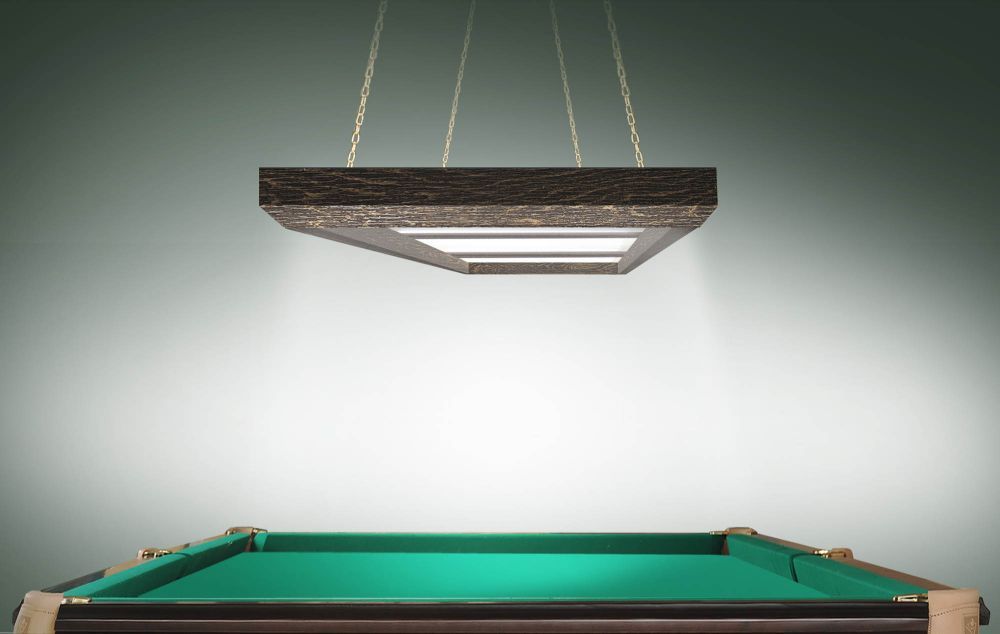 Лампа Evolution 3 секции ПВХ (ширина 600) (Пленка ПВХ Орех светлый,фурнитура золото)