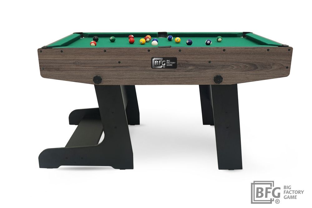 Бильярд BFG Compact Moby 4 (Анкор) (Пул, анкор/черный (ЛДСП), ЛДСП_16, Сукно Euro Pro 30 ш1.98м, Х/б сетка)