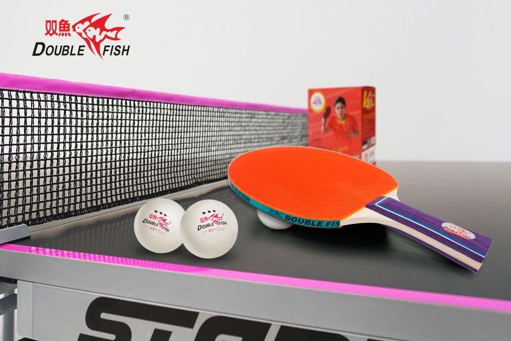 Мячи для н/т Double Fish 3* Volant (6 шт/упак.) р-р.40+