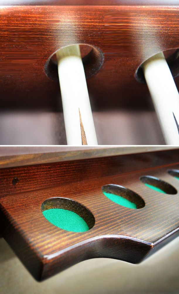 Киевница К-9-2 ясень (на 6 киев) (№1,Сукно Euro Pro 50 ш1.98м Yellow green)